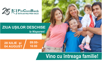 Ziua Uşilor Deschise la agenţie FinComBank din Nisporeni!