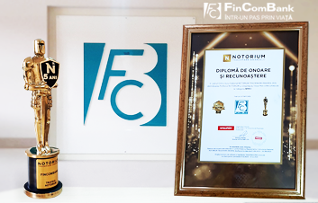 FinComBank назван самым популярным банковским брендом в рамках конкурса NOTORIUM TRADEMARK AWARDS 2020!