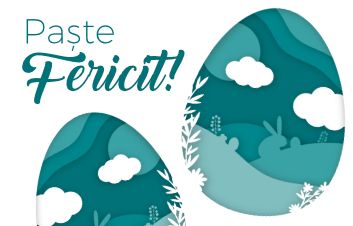 Vă felicităm cu prilejul Sărbătorilor de Paşte!!