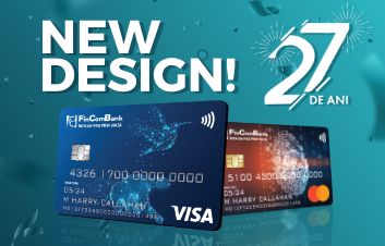 FinComBank запускает новый дизайн карт VISA Classic şi Mastercard Standard!
