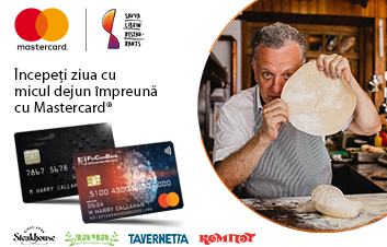 Plăteşte în restaurantele lui Savva Libkin cu cardul Mastercard de la FinComBank şi primeşte card pentru un mic dejun gratuit!