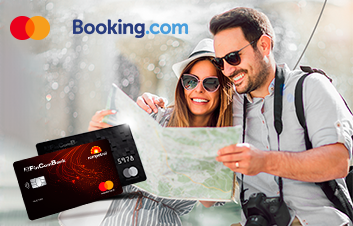 Скидка 10% от Booking.com и Mastercard при оплате премиальной картой FinComBank