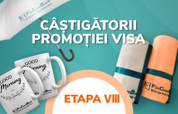 Câştigătorii Promoţiei dedicate cardurilor Visa de la FinComBank, etapa VIII