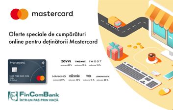 Скидки на покупки в интернет-магазинах с картой Mastercard от FinComBank