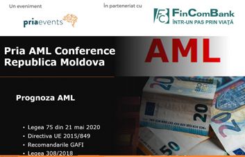 Vă invităm la conferinţa „Pria AML Republica Moldova” din 10 februarie