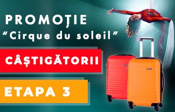 Câştigătorii Promoţiei „Achită cu cardurile Mastercard de la FinComBank şi câştigă o vizită la Cirque du Soleil în Lisabona!” - etapa 3
