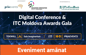 Pria Digital Conference & Gala IT VA FI AMÂNATĂ până la o dată care ne va permite desfăşurarea acesteia