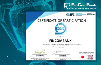 FinCombank: Încă un pas spre transformarea digitală şi îmbunătăţirea experienţei clienţilor noştri