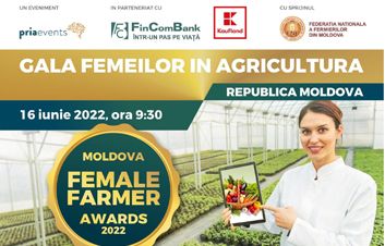 Vă invităm la prima Gală a Femeilor în Agricultură din Moldova pe 16 iunie