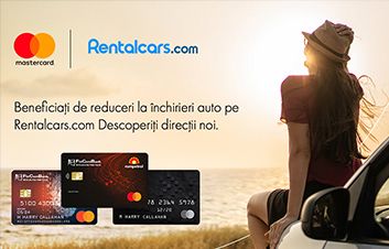 Beneficiaţi de reduceri la închirieri auto pe Rentalcars.com cu cardurile Mastercard de la FinComBank