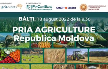 Приглашаем вас на конференцию PRIA AGRICULTURE CONFERENCE 18 августа в г. Бельцы