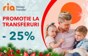 #InspiraţiDeSărbători |Promoţie la transferuri! Expediază bani în orice colţ al lumii cu o reducere de 25%