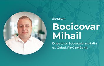 Mihail BOCICOVAR, Directorul Sucursalei Nr. 8 - speakerul evenimentului Pria Agriculture Conference în Cahul