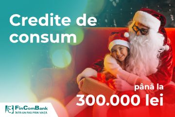 #SărbătoriFericite | Fii Moş Crăciun pentru întreaga familie cu creditele de consum de la FinComBank