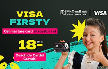 Deschide acum cardul VISA Firsty, cel mai tare card pentru copii şi adolescenţi