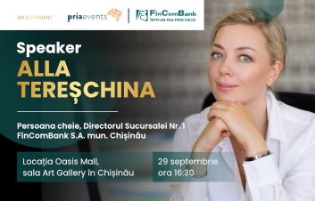 Alla Tereşchina -  speaker din partea FinComBank la evenimentul PRIA Women in Business