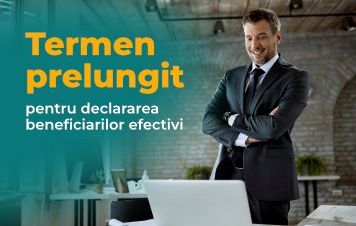 Prelungirea termenului pentru actualizarea informaţiilor despre beneficiarii efectivi până la 31 decembrie 2025