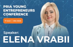 Elena Vrabii, Directoarea Sucursalei Nr.4 este speaker la conferinţa PRIA YOUNG ENTREPRENEURS