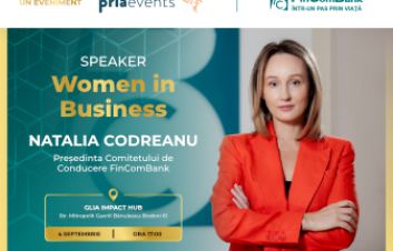 Natalia Codreanu, Preşedinta Comitetului de Conducere FinComBank – speaker la PRIA Women in Business