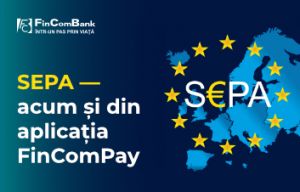 FinComBank lansează transferurile SEPA direct din aplicaţia mobilă FinComPay