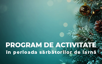 Programul de lucru al Băncii în perioada sărbătorilor de iarnă 2025 – 2026