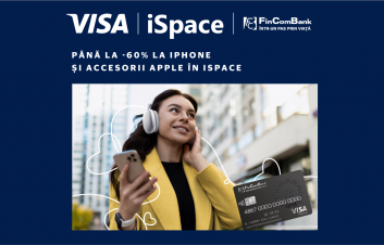 Dăruieşte cadouri celor dragi cu uşurinţă cu iSpace şi cardurile Visa Platinum şi Signature de la FinComBank