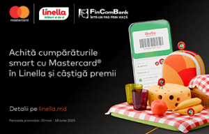 Achită cumpărăturile smart cu Mastercard în Linella şi câştigă premii