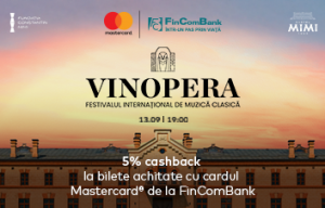 5% cashback la bilete achitate cu cardul Mastercard de la FinComBank
