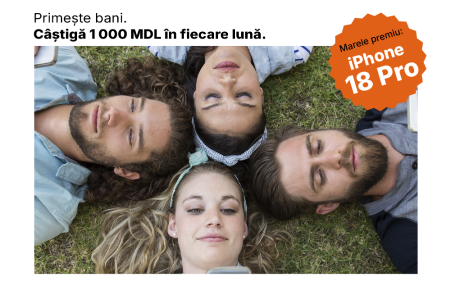 Primeşte transferul Ria la FinComBank şi câştigă un iphone 18 Pro