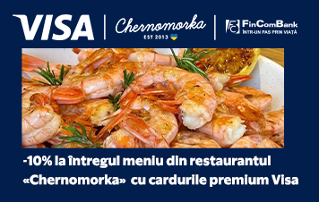 Răsfăţ marin cu 10% reducere, cu cardurile premium Visa de la FinComBank