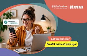 MIA Plăţi Instant pentru freelanceri, la FinComBank